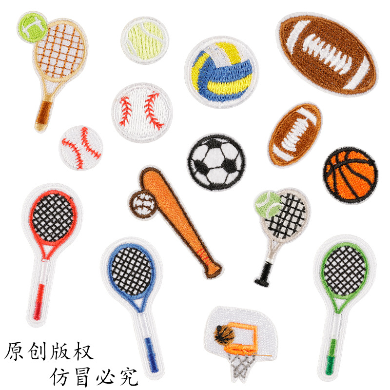 100pcs/Lot Creative Embroidery - Table Tennis Olympics recension och pris